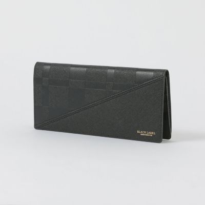 エンボスチェックロングウォレット | BLACK LABEL CRESTBRIDGE (Men