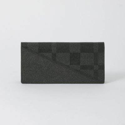 エンボスチェックロングウォレット | BLACK LABEL CRESTBRIDGE (Men
