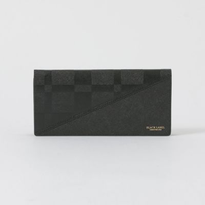 エンボスチェックロングウォレット | BLACK LABEL CRESTBRIDGE (Men
