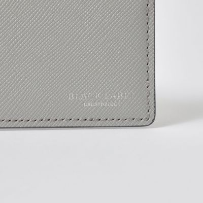 バイカラークレストブリッジチェックミニスナップウォレット | BLACK