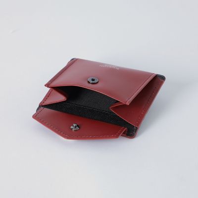 バイカラークレストブリッジチェックミニスナップウォレット | BLACK