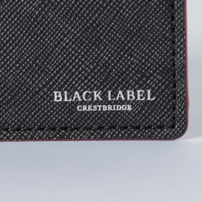 バイカラークレストブリッジチェックミニスナップウォレット | BLACK