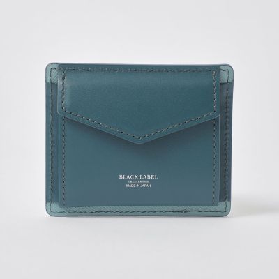 バイカラークレストブリッジチェックミニスナップウォレット | BLACK