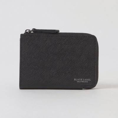 クレストブリッジチェックレザーミニマルチウォレット | BLACK LABEL