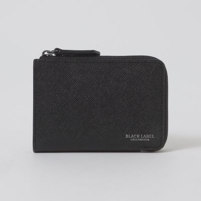 クレストブリッジチェックレザーミニマルチウォレット | BLACK LABEL
