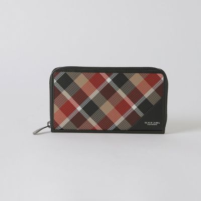 一部店舗限定】クレストブリッジチェックラウンドジップウォレット