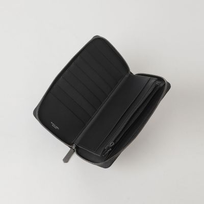 BLACK LABEL CRESTBRIDGE L字ジップ ウォレット 財布 インサイドクレストブリッジチェックコンビレザーラウンドジップ