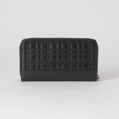 最終セール【新品・定価20900円】 ブラックレーベルクレストブリッジ 高級ポロ クレストブリッジチェックステッチラウンドジップウォレット | BLACK