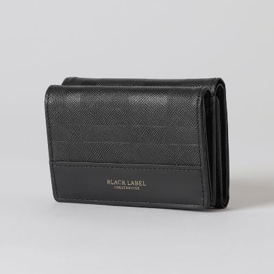 エンボスチェック3つ折りウォレット | BLACK LABEL CRESTBRIDGE (Men