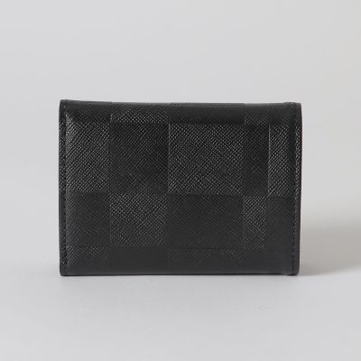 エンボスチェック3つ折りウォレット | BLACK LABEL CRESTBRIDGE (Men