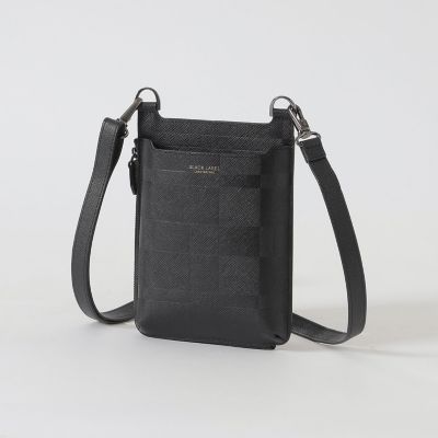 エンボスチェックスマートフォンショルダーケース | BLACK LABEL
