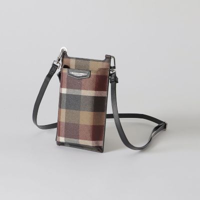 一部店舗限定】PVCクレストブリッジチェックスマホショルダー