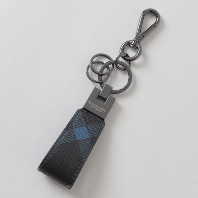 クレストブリッジチェックレザーキーチャーム | BLACK LABEL