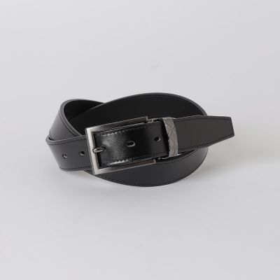 ＜BLACK LABEL CRESTBRIDGE (Men)＞サルカンチェックバックルアンティークレザーベルト