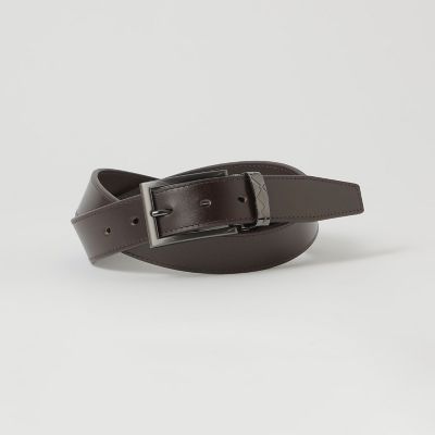 サルカンチェックバックルアンティークレザーベルト | BLACK LABEL