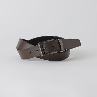 エンボスクレストブリッジチェックリバーシブルベルト | BLACK LABEL