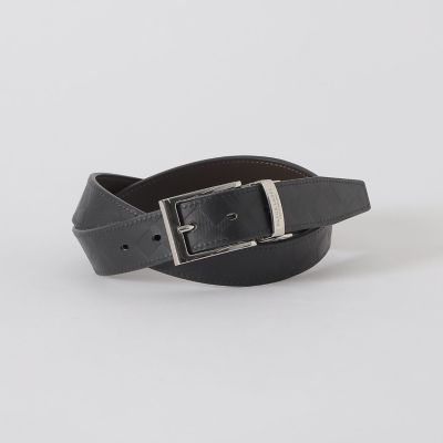 エンボスクレストブリッジチェックリバーシブルベルト | BLACK LABEL
