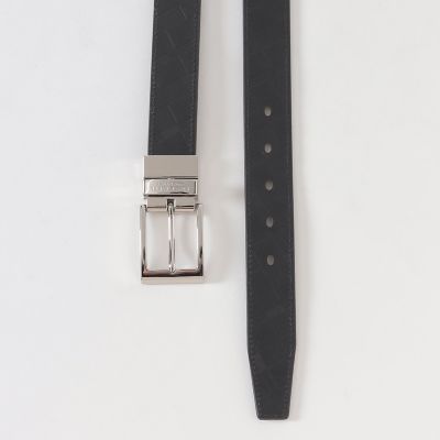 エンボスクレストブリッジチェックリバーシブルベルト | BLACK LABEL