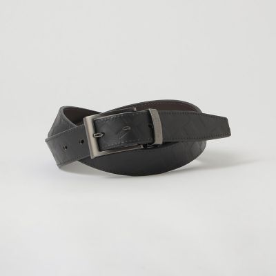 エンボスクレストブリッジチェックリバーシブルベルト | BLACK LABEL