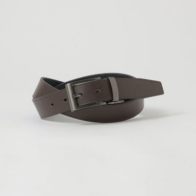 エンボスクレストブリッジチェックリバーシブルベルト | BLACK LABEL