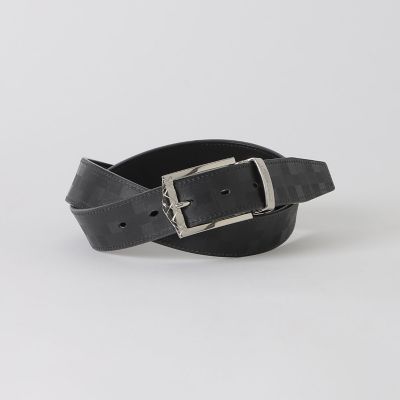 ＜BLACK LABEL CRESTBRIDGE (Men)＞チェックバックルエンボスクレストブリッジチェックリバーシブルベルト