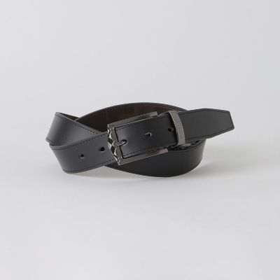 BLACKLABEL エンボスクレストブリッジチェックリバーシブルベルト チェックバックルエンボスクレストブリッジチェックリバーシブルベルト