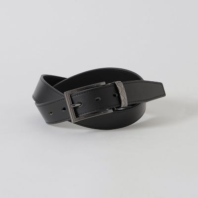 ＜BLACK LABEL CRESTBRIDGE (Men)＞【一部店舗限定】サルカンチェックバックルキップレザーベルト