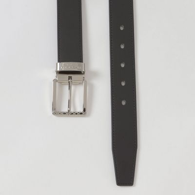 一部店舗限定】チェックバックルキップレザーベルト | BLACK LABEL