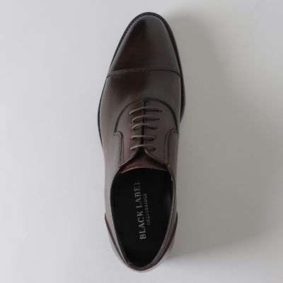アンティークレザーサイドエラスティックストレートチップ | BLACK