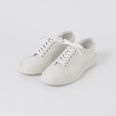 エンボスクレストブリッジチェックレザースニーカー | BLACK LABEL