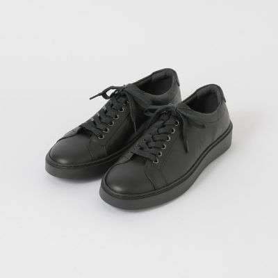 エンボスクレストブリッジチェックレザースニーカー | BLACK LABEL
