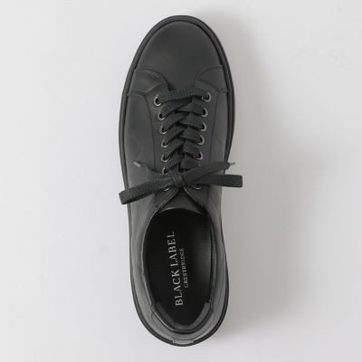 エンボスクレストブリッジチェックレザースニーカー | BLACK LABEL