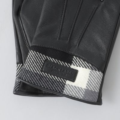 パーシャルクレストブリッジチェック グローブ | BLACK LABEL