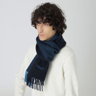 バイカラーソリッドマフラー | BLACK LABEL CRESTBRIDGE (Men