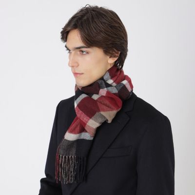 クレストブリッジチェックリバーシブルマフラー | BLACK LABEL