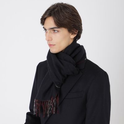 クレストブリッジチェックリバーシブルマフラー | BLACK LABEL