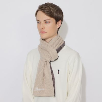 WEB限定】チェックニットマフラー | BLACK LABEL CRESTBRIDGE (Men