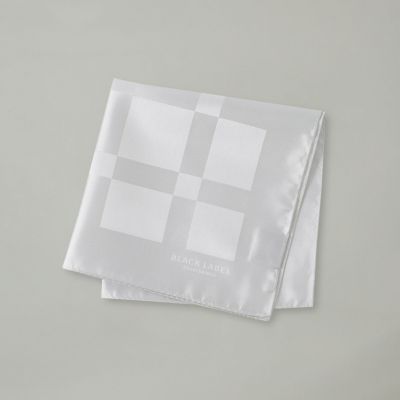 ＜BLACK LABEL CRESTBRIDGE (Men)＞ジャカードクレストブリッジチェックチーフ