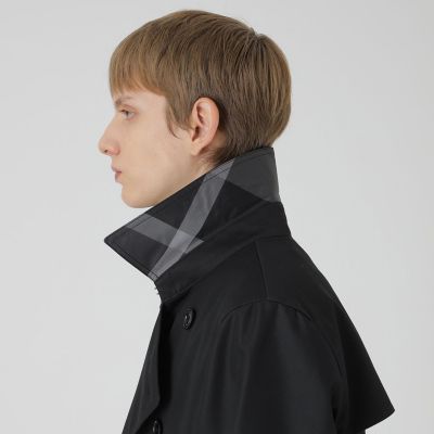 マイクロピーチギャバジンダブルトレンチコート | BLACK LABEL