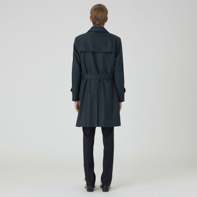 マイクロピーチギャバジンダブルトレンチコート | BLACK LABEL