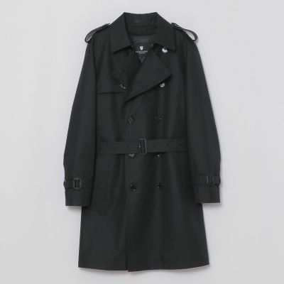 マイクロピーチギャバジンダブルトレンチ | BLACK LABEL CRESTBRIDGE