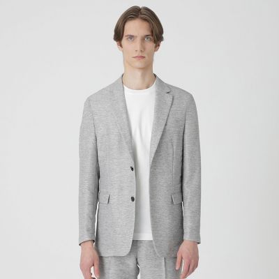 【美品】L ブラックレーベル アンコンジャケット クレストブリッジ メランジ メランジカラミジャケット | BLACK LABEL CRESTBRIDGE (Men)/ブラック