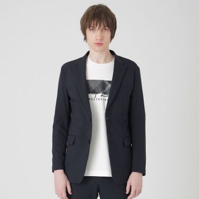 一部店舗限定】2WAYストレッチダブルクロスジャケット | BLACK