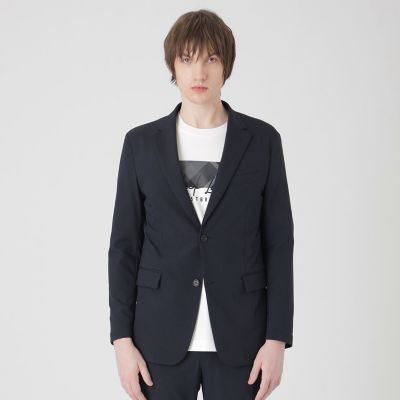 一部店舗限定】2WAYストレッチダブルクロスジャケット | BLACK