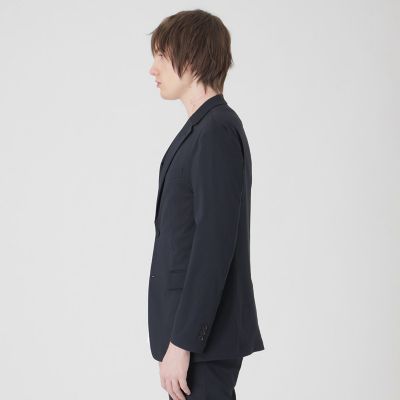 一部店舗限定】2WAYストレッチダブルクロスジャケット | BLACK