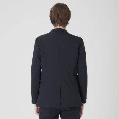 一部店舗限定】2WAYストレッチダブルクロスジャケット | BLACK
