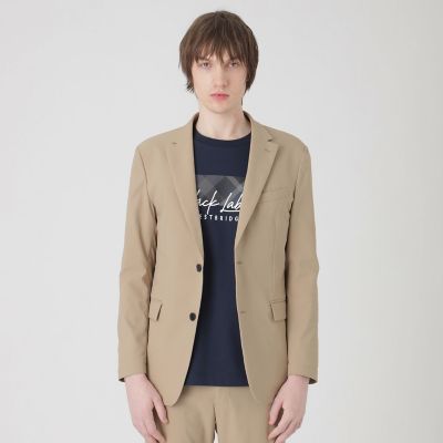 一部店舗限定】2WAYストレッチダブルクロスジャケット | BLACK