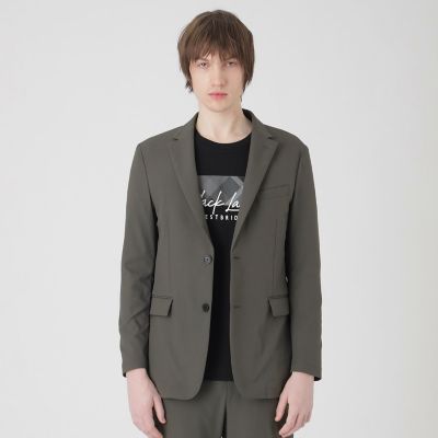 一部店舗限定】2WAYストレッチダブルクロスジャケット | BLACK