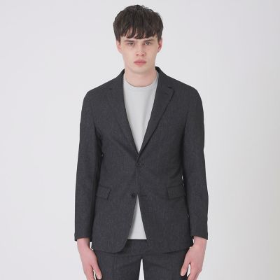 一部店舗限定】デニムライクカラミジャケット | BLACK LABEL