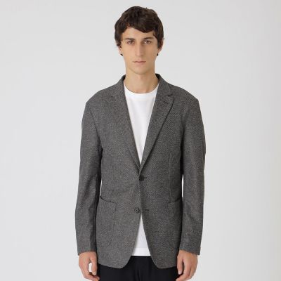 一部店舗限定】メランジカルゼカーディガンジャケット | BLACK LABEL